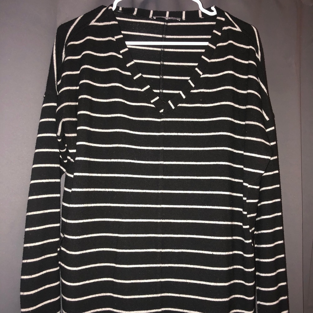 Tart Black and White Striped Sweater